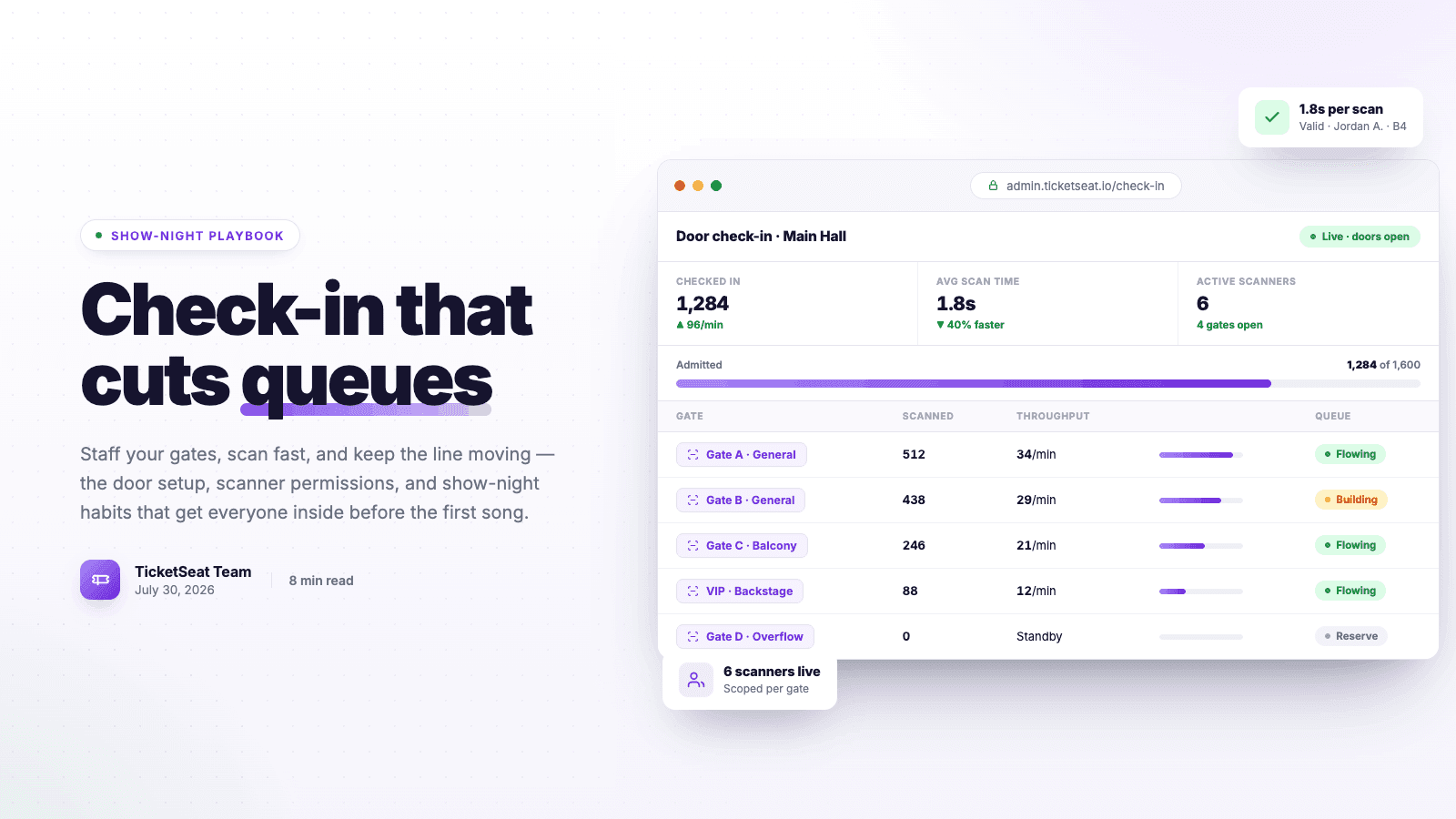 Event Check-In Best Practices: Cut Queues on Show Night