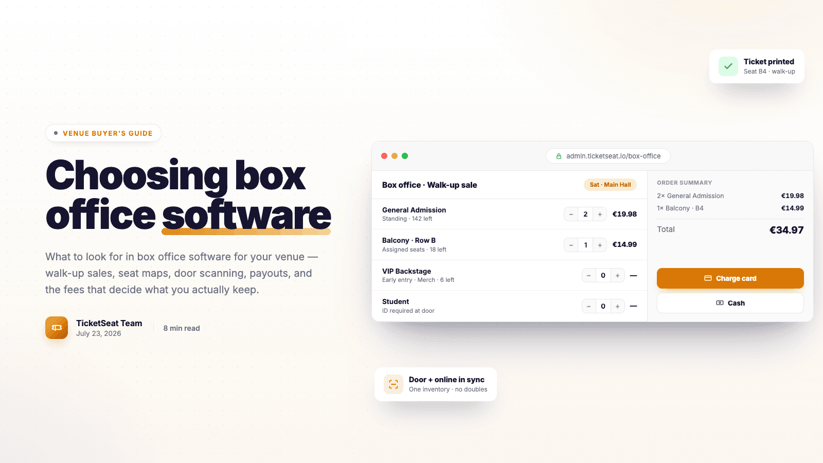 How to Choose the Best Box Office Software for Your Venue